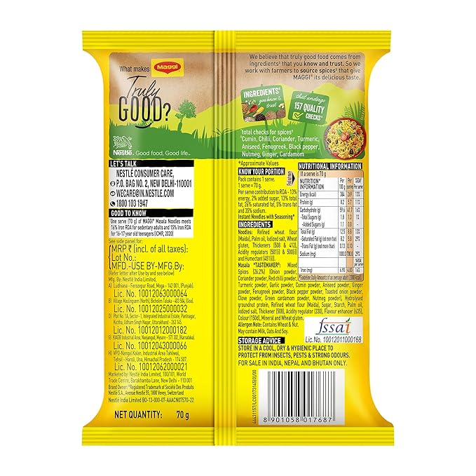 Maggi 2-Minute Masala Noodles 70 g