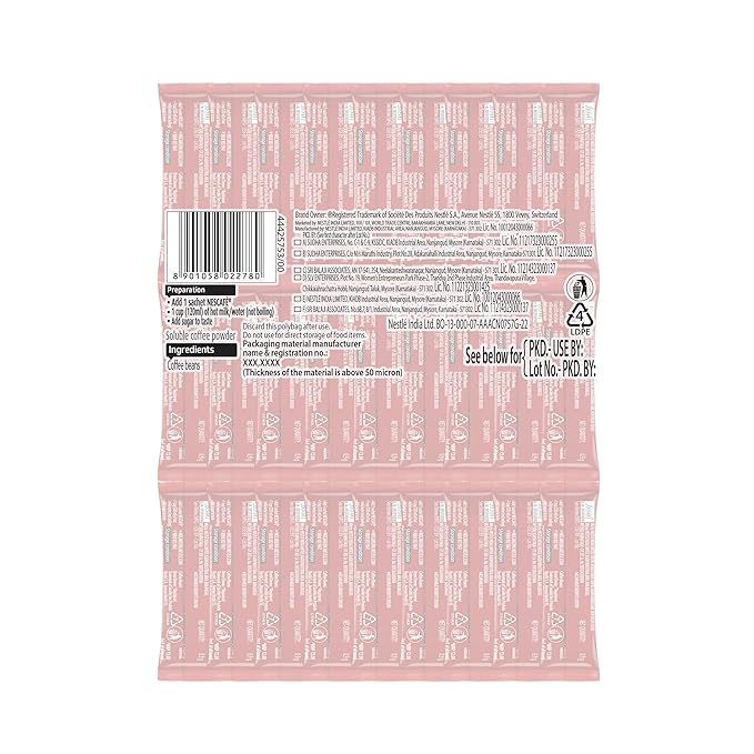 Nescafe Classic Instant Coffee Powder, 64.8 g (72 Sachets x 0.9 g)