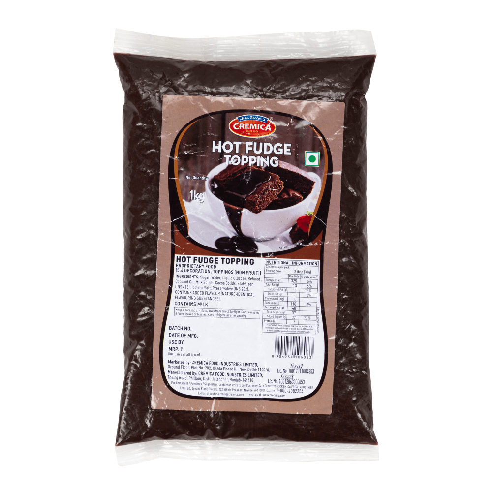 Cremica Hot Fudge Topping – 1KG