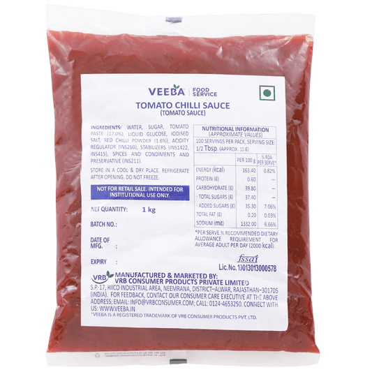 Veeba Tomato Chilli Sauce – 1KG