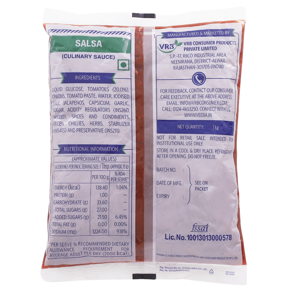 Veeba Salsa Sauce – 1KG