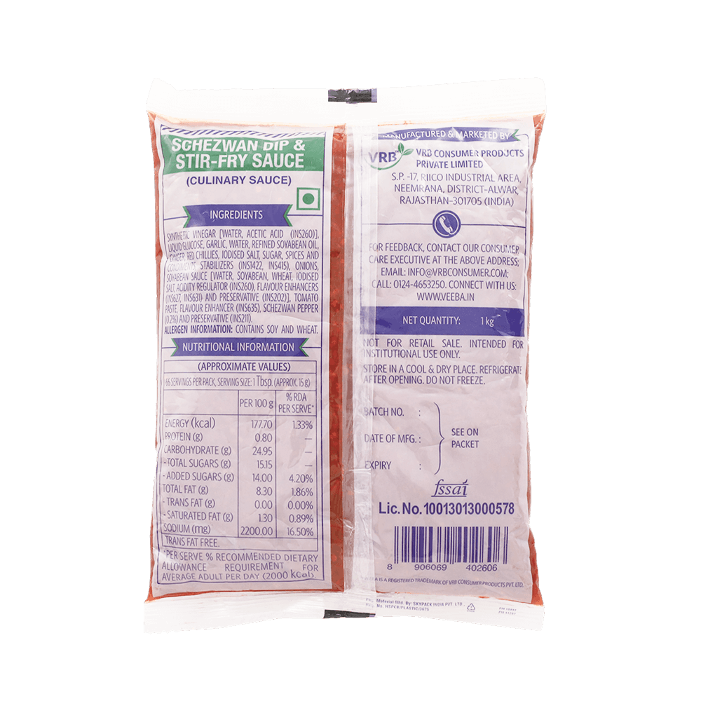 Veeba Schezwan Dip (Stir Fry Sauce) – 1KG