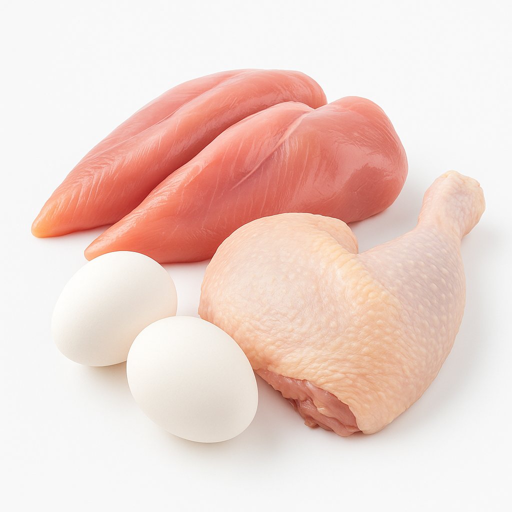 Eggs & meat