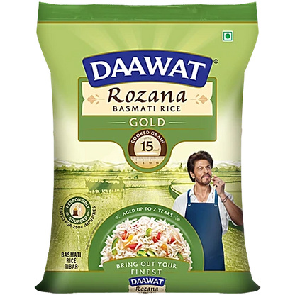 Daawat Basmati Rice Gold – 1KG | Premium Aged Long-Grain Rice for Daily Cooking & Special Dishes