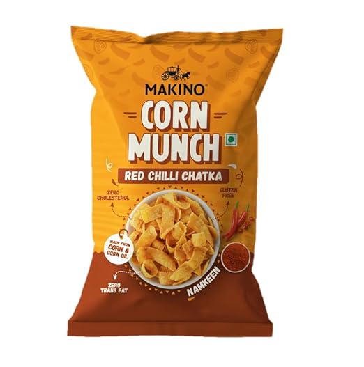 Makino Corn Munch Red Chilli Chatka – 150g