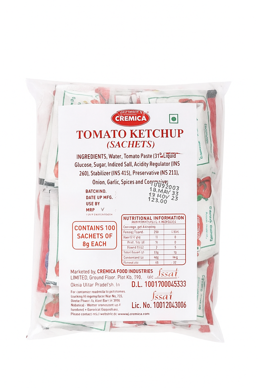 Cremica Tomato Ketchup Sachet – 8g (Single Use Pack)